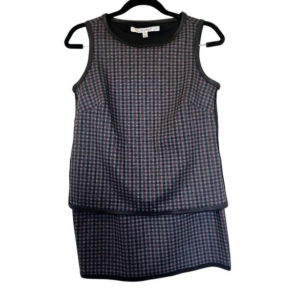 Studio M Two Piece Plaid Skirt Set - Picture 1 of 14